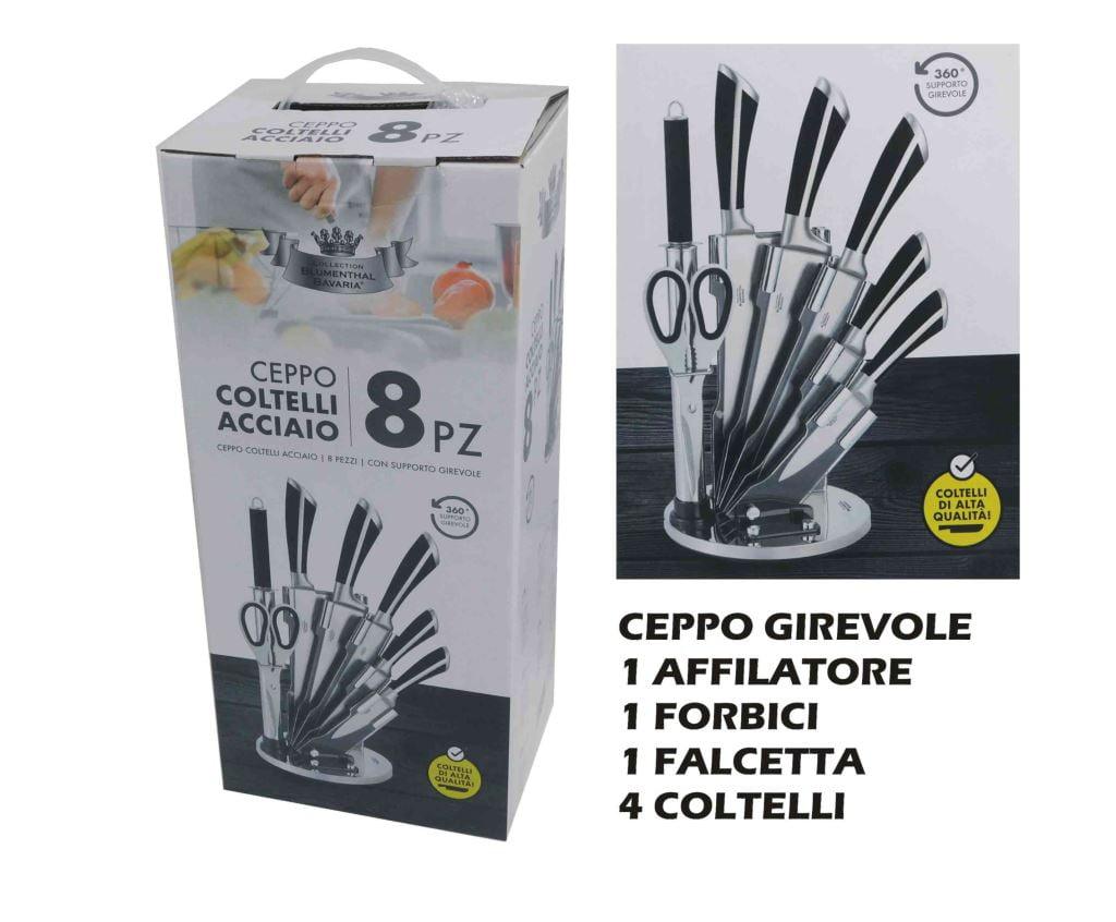 Ceppo coltelli da 8 pezzo  Ceppo coltelli da 8 pezzo